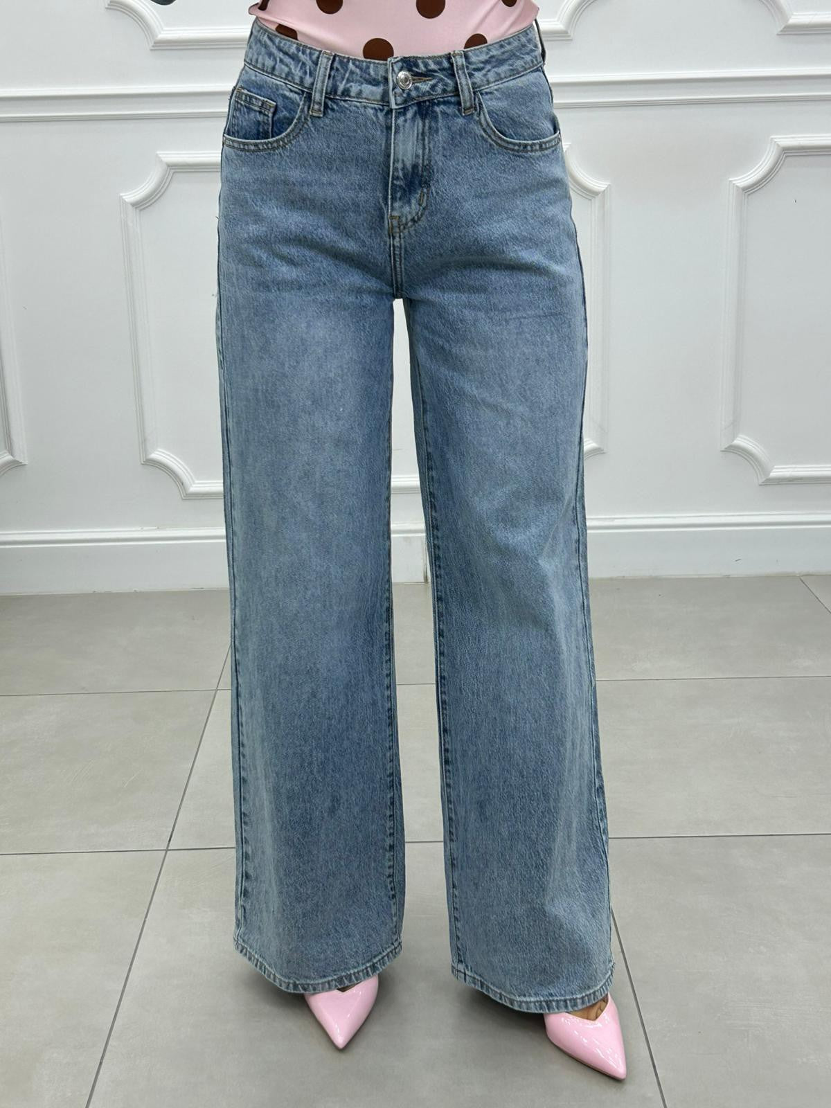 Vaqueros Palazzo Urban Diva con Apliques de Strass