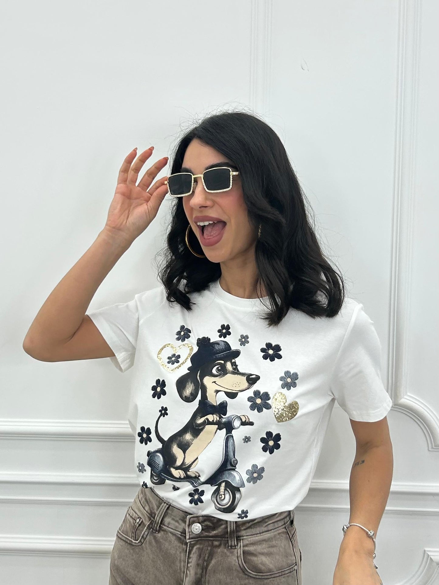 T-SHIRT FUNNY DOG NEW PE/26