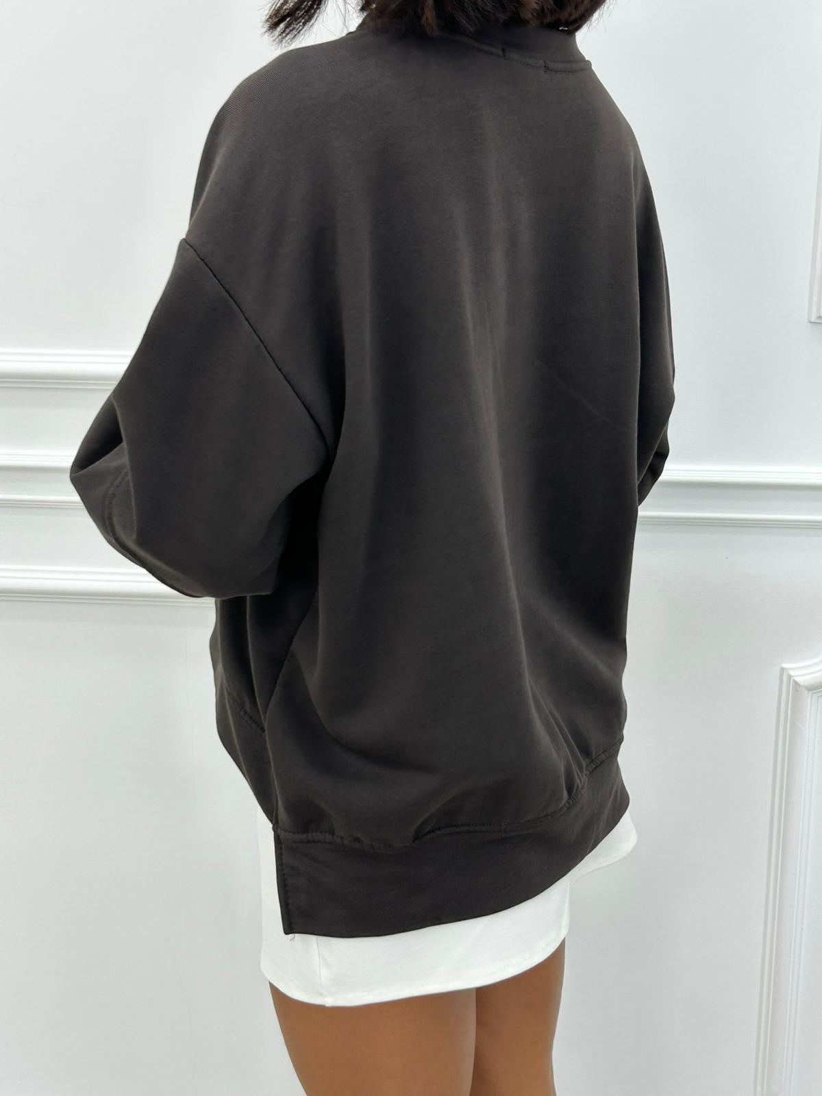 Sudadera Bella Vibes con Estampado de Letras
