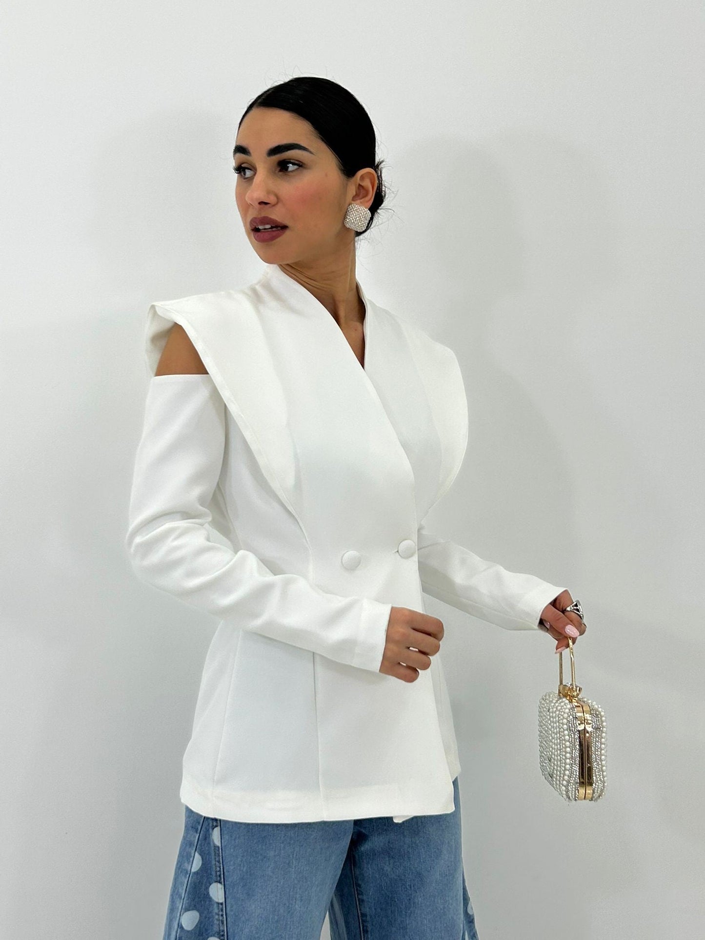 BLAZER CUT-OUT ELEGANCE NEW P/E26