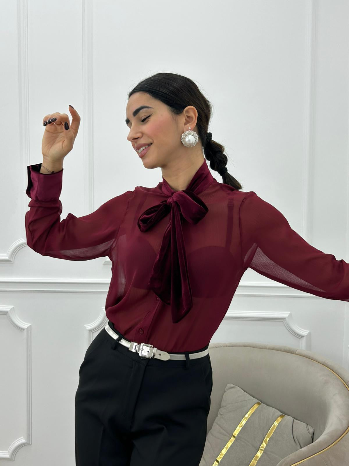 CAMICIA FIOCCO CHIC NEW AI26