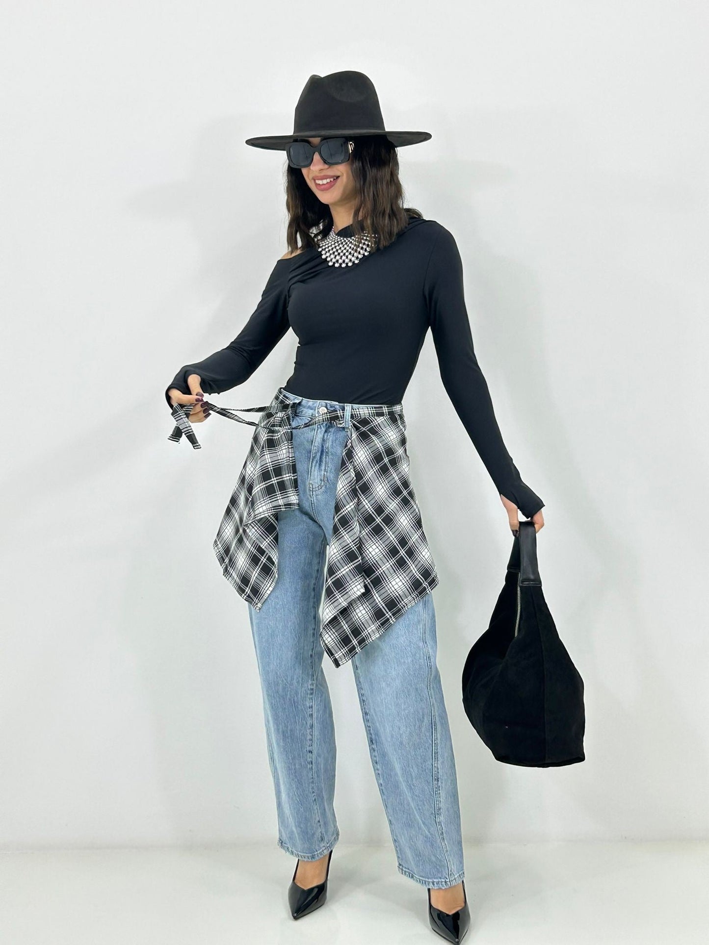 JEANS CASUAL CON FOULARD NEW P/E26