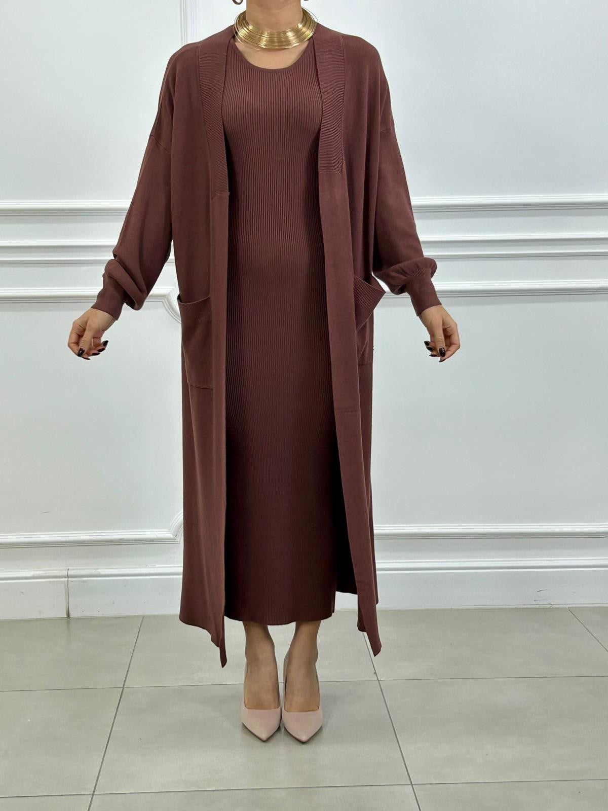 SET CARDIGAN -DRESS NEW AI26