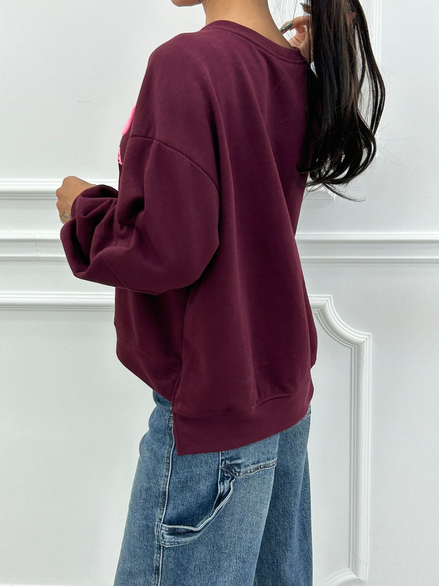 Sudadera Bella Vibes con Estampado de Letras