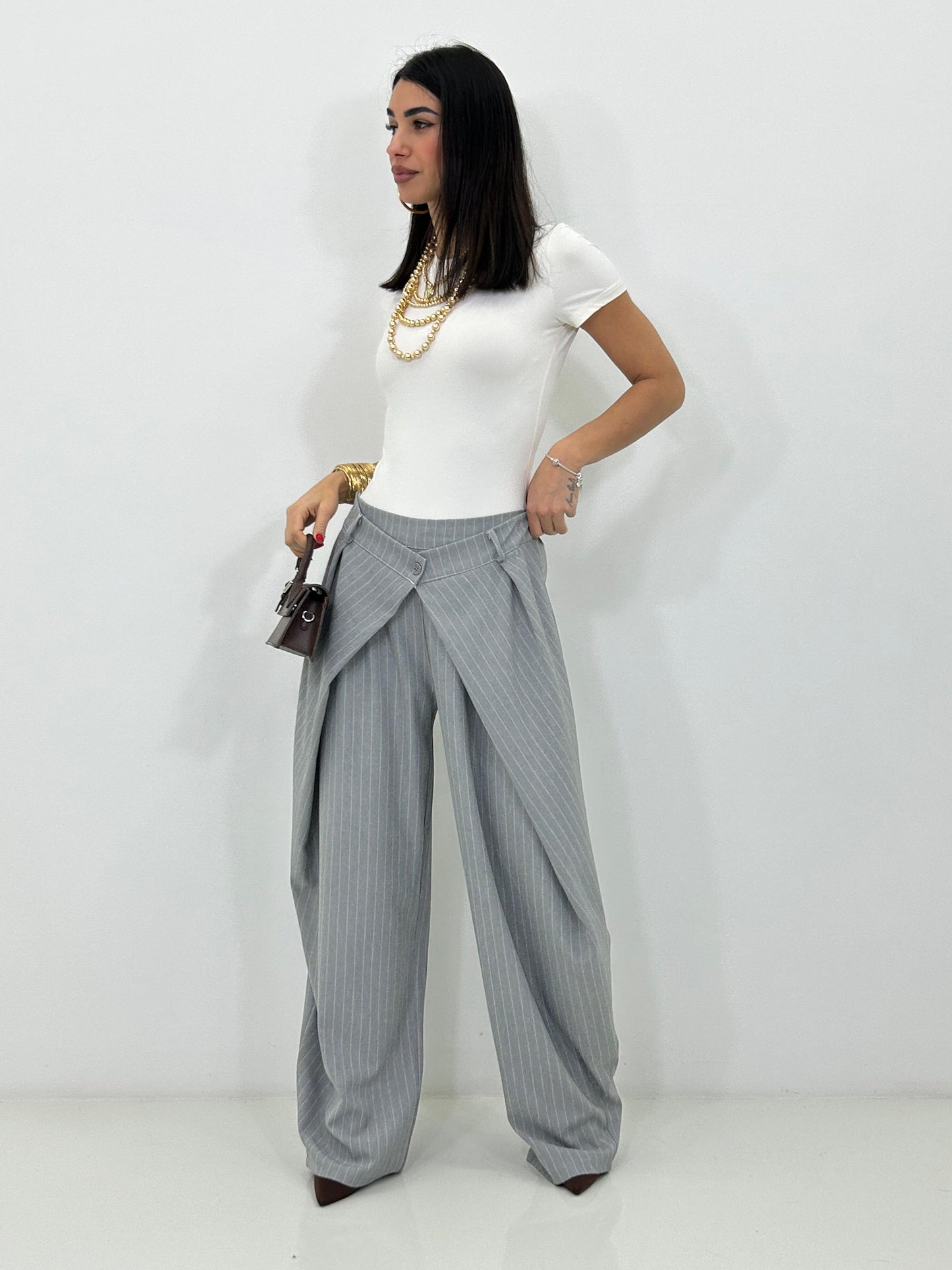 PANTALONE TAILORED WRAP PE/26