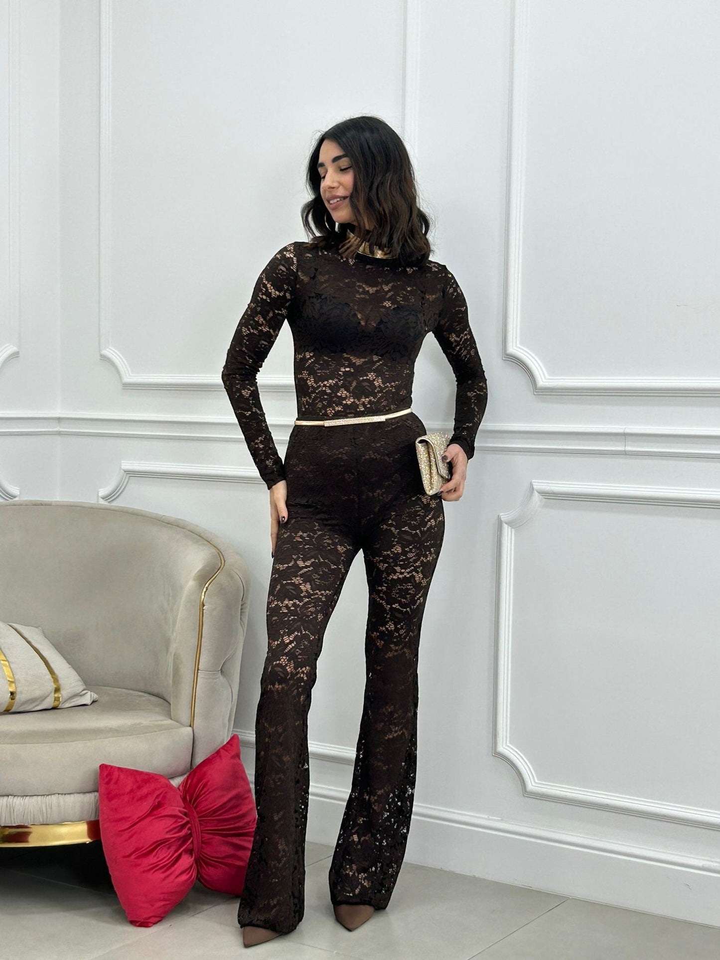 COORDINATO SHEER LACE NEW AI26