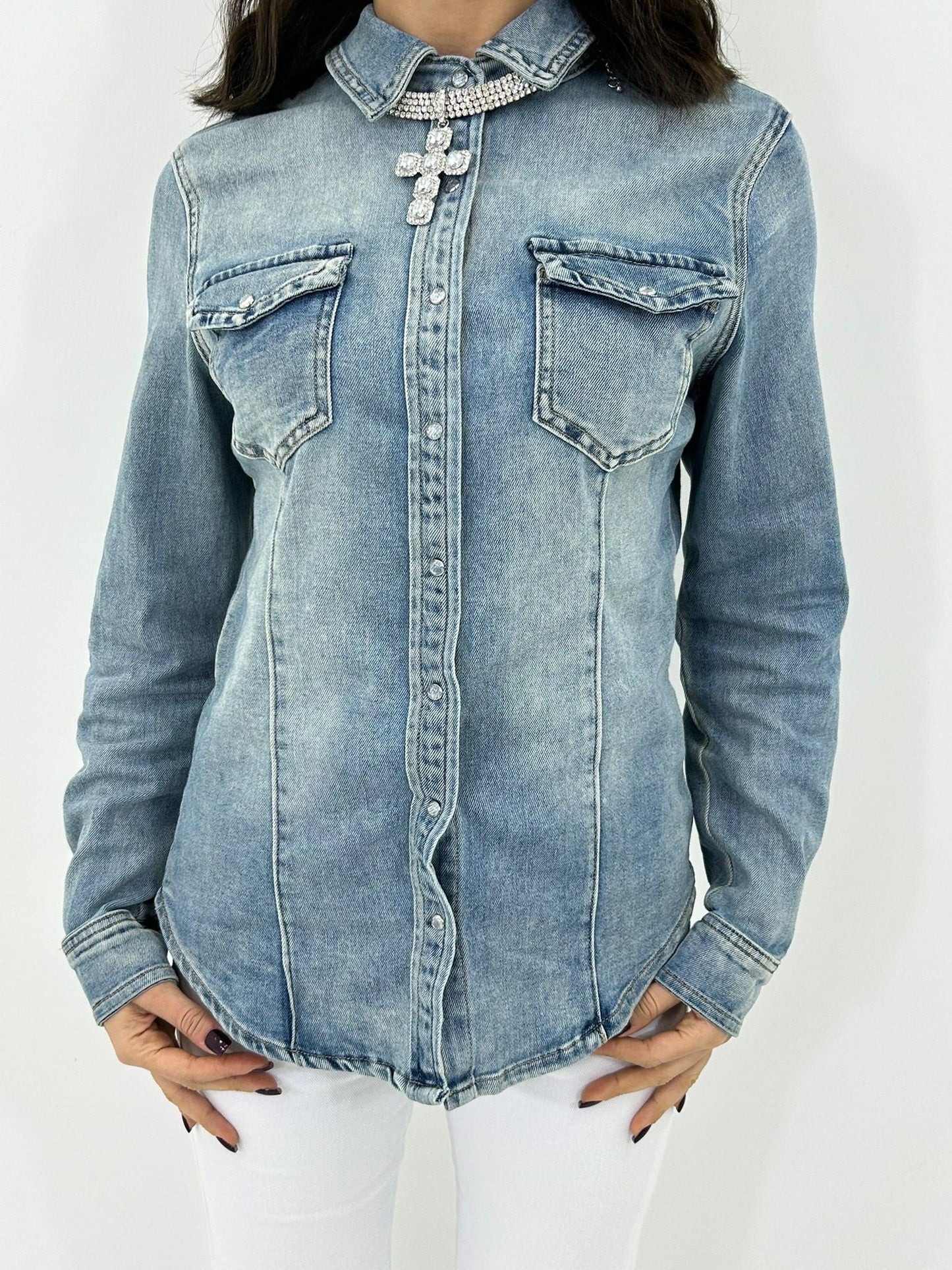 CAMICIA DENIM CASUAL NEW P/E26