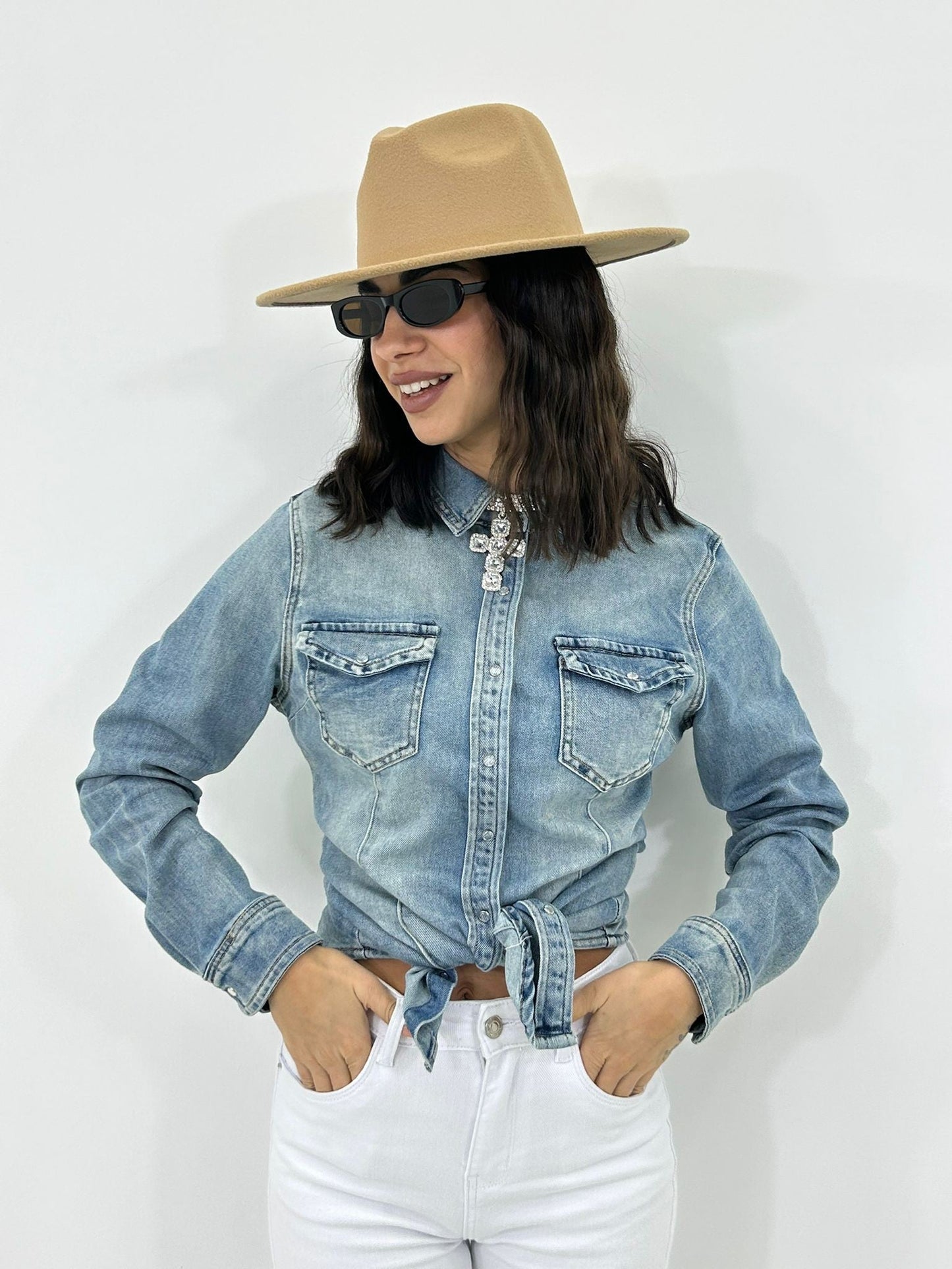 CAMICIA DENIM CASUAL NEW P/E26