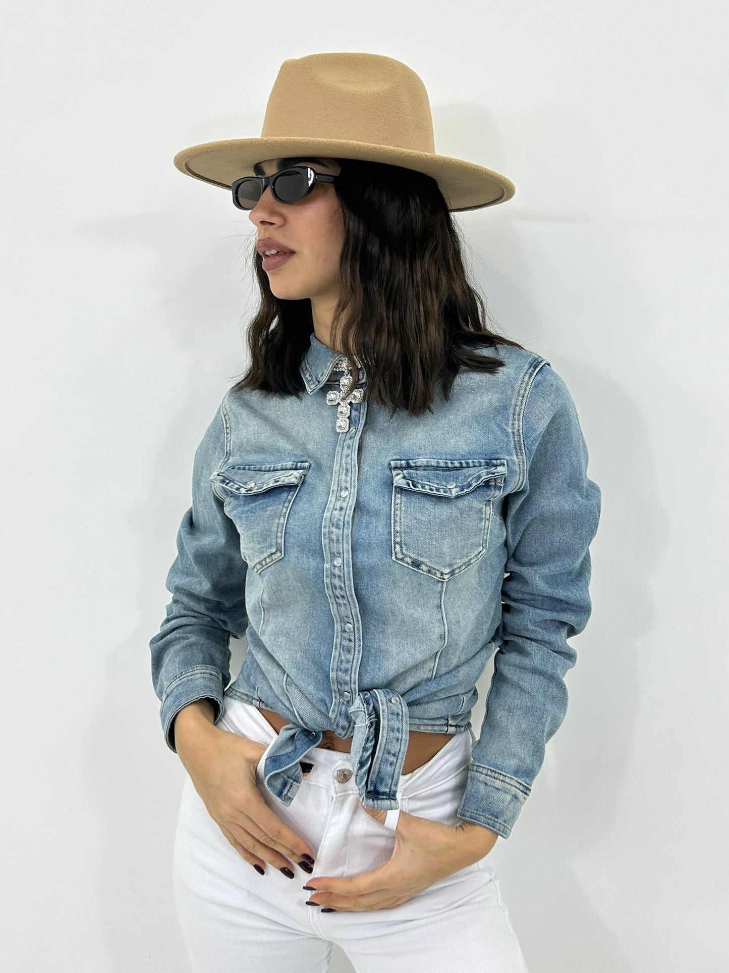 CAMICIA DENIM CASUAL NEW P/E26