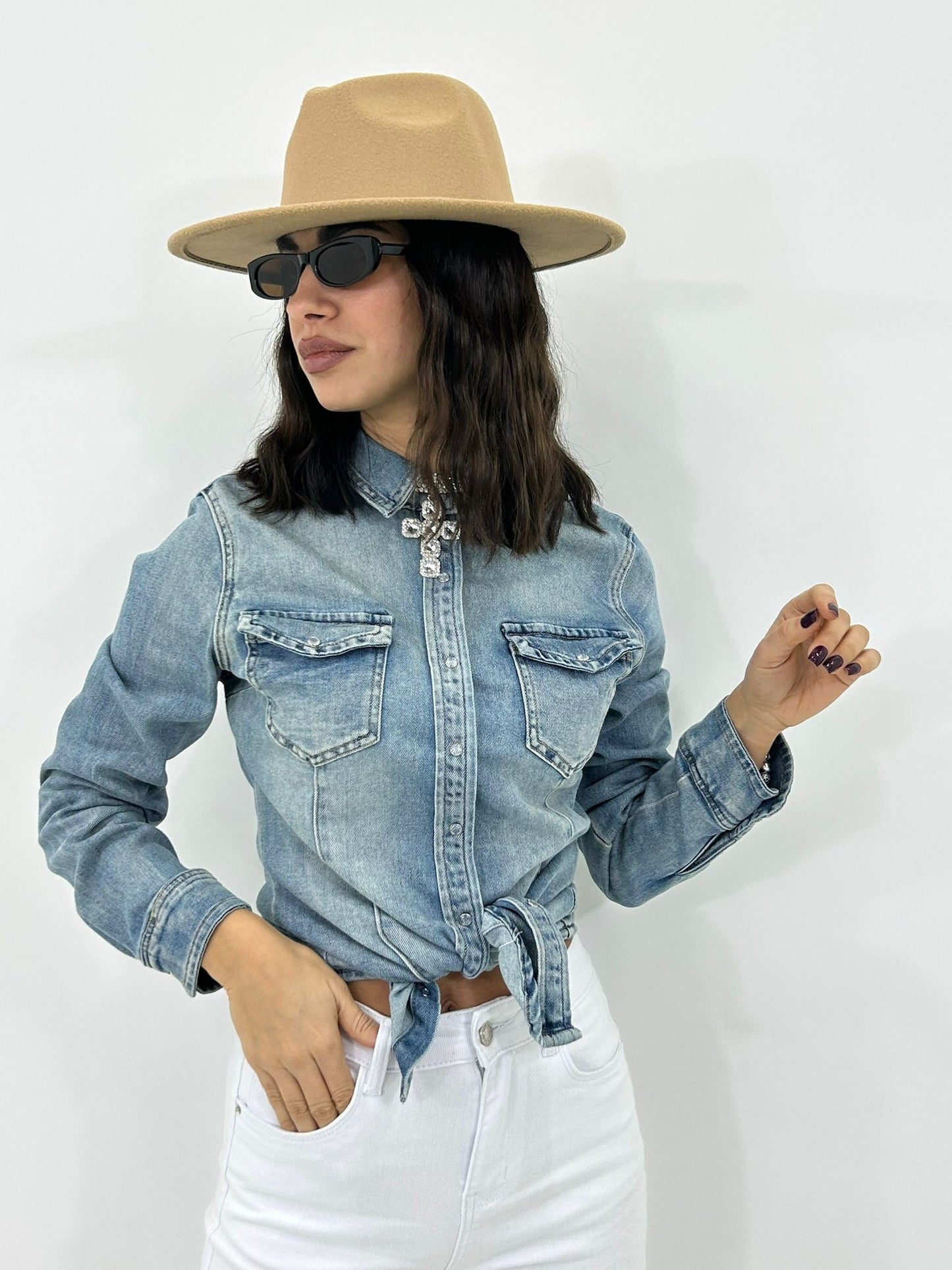 CAMICIA DENIM CASUAL NEW P/E26