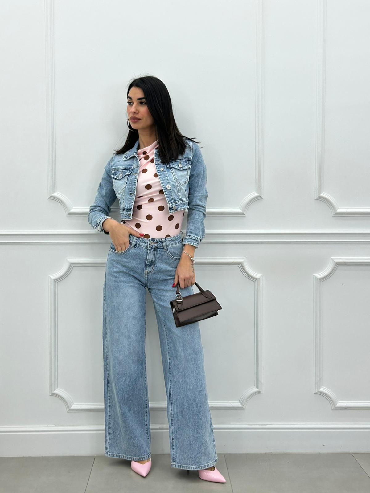 Vaqueros Palazzo Urban Diva con Apliques de Strass