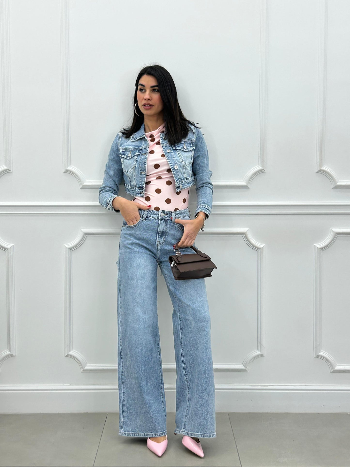 Vaqueros Palazzo Urban Diva con Apliques de Strass