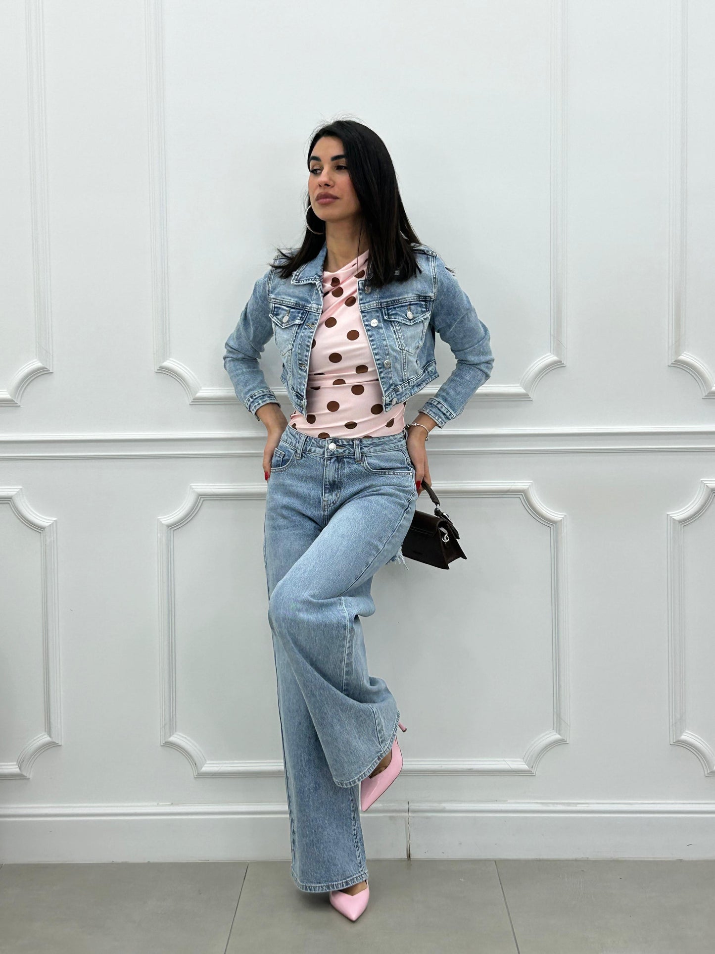 Vaqueros Palazzo Urban Diva con Apliques de Strass