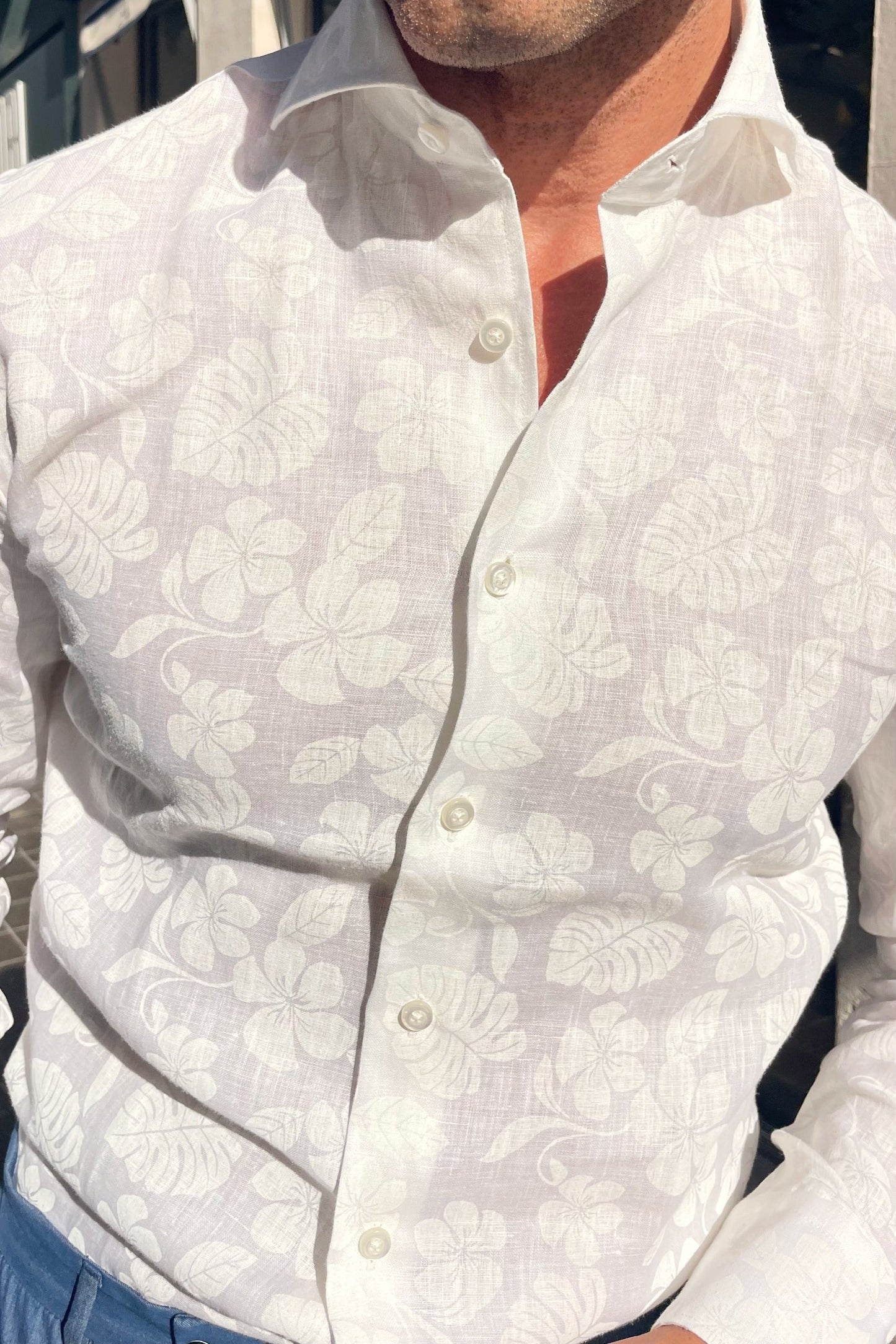 Camisa lino Chiaia