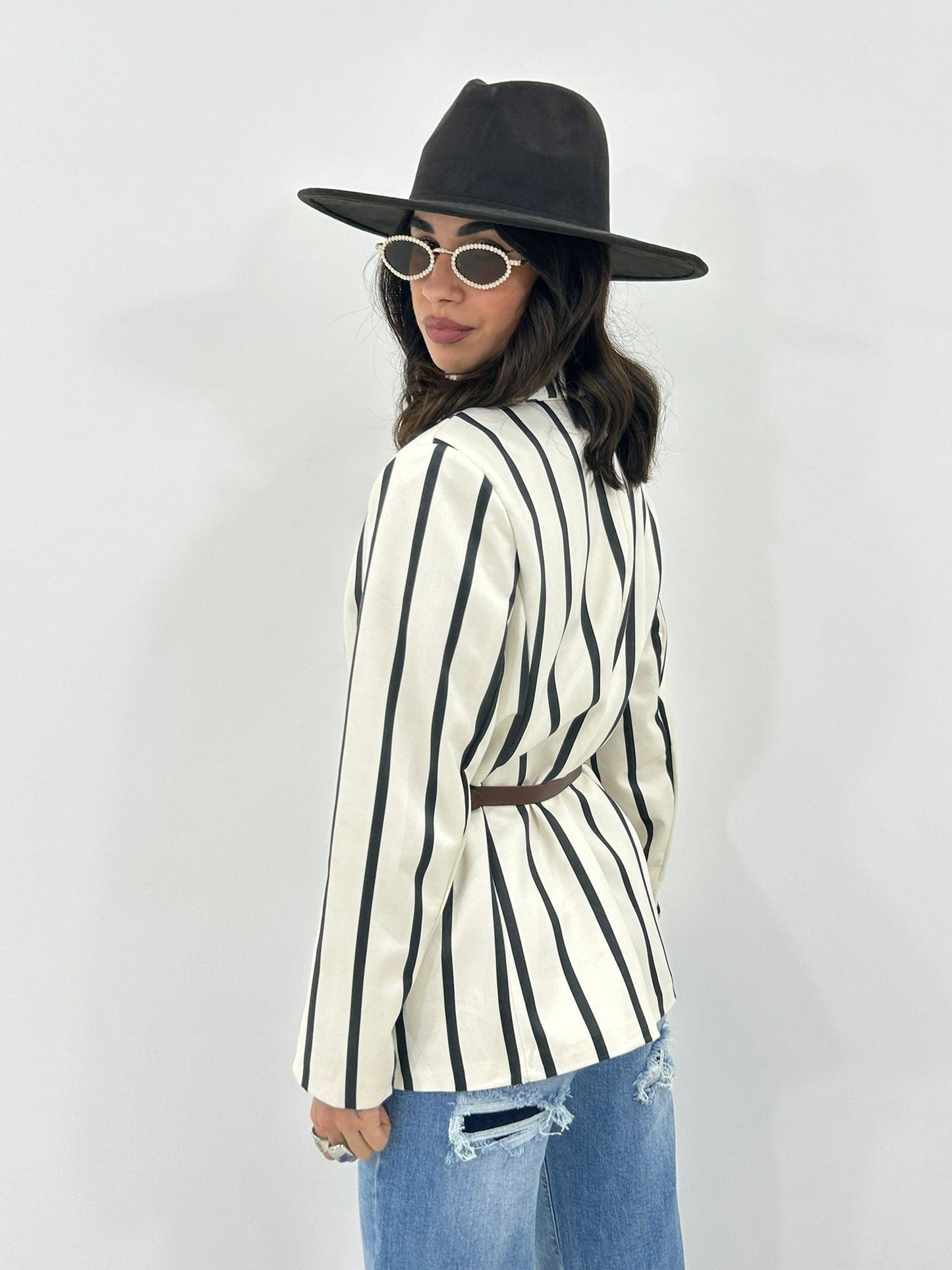 GIACCA VELVET LINES NEW P/E26