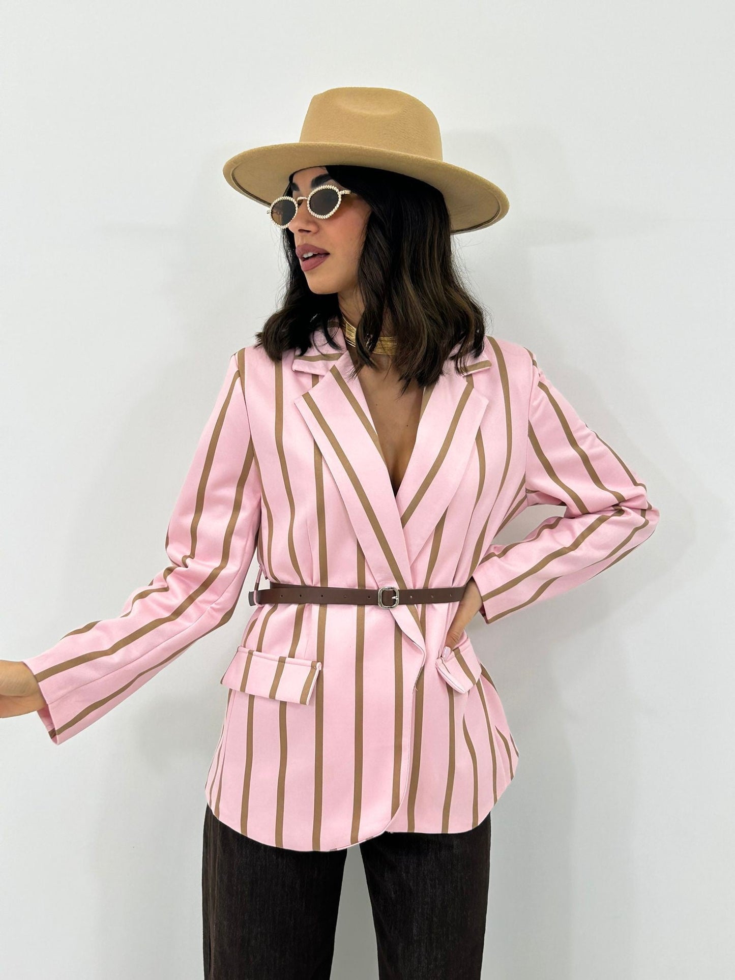 GIACCA VELVET LINES NEW P/E26