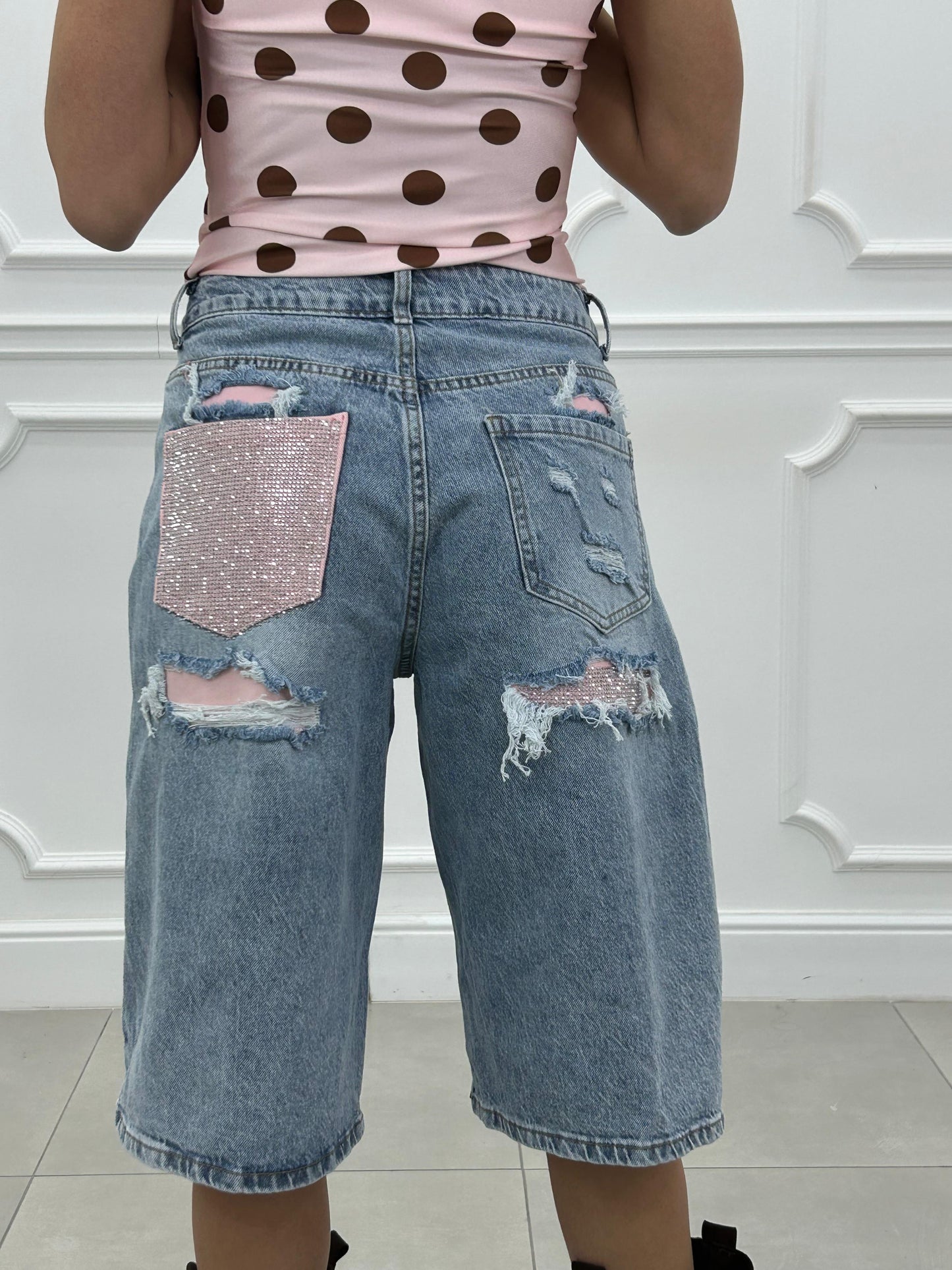 BERMUDA CRYSTAL DENIM NEW PE/26