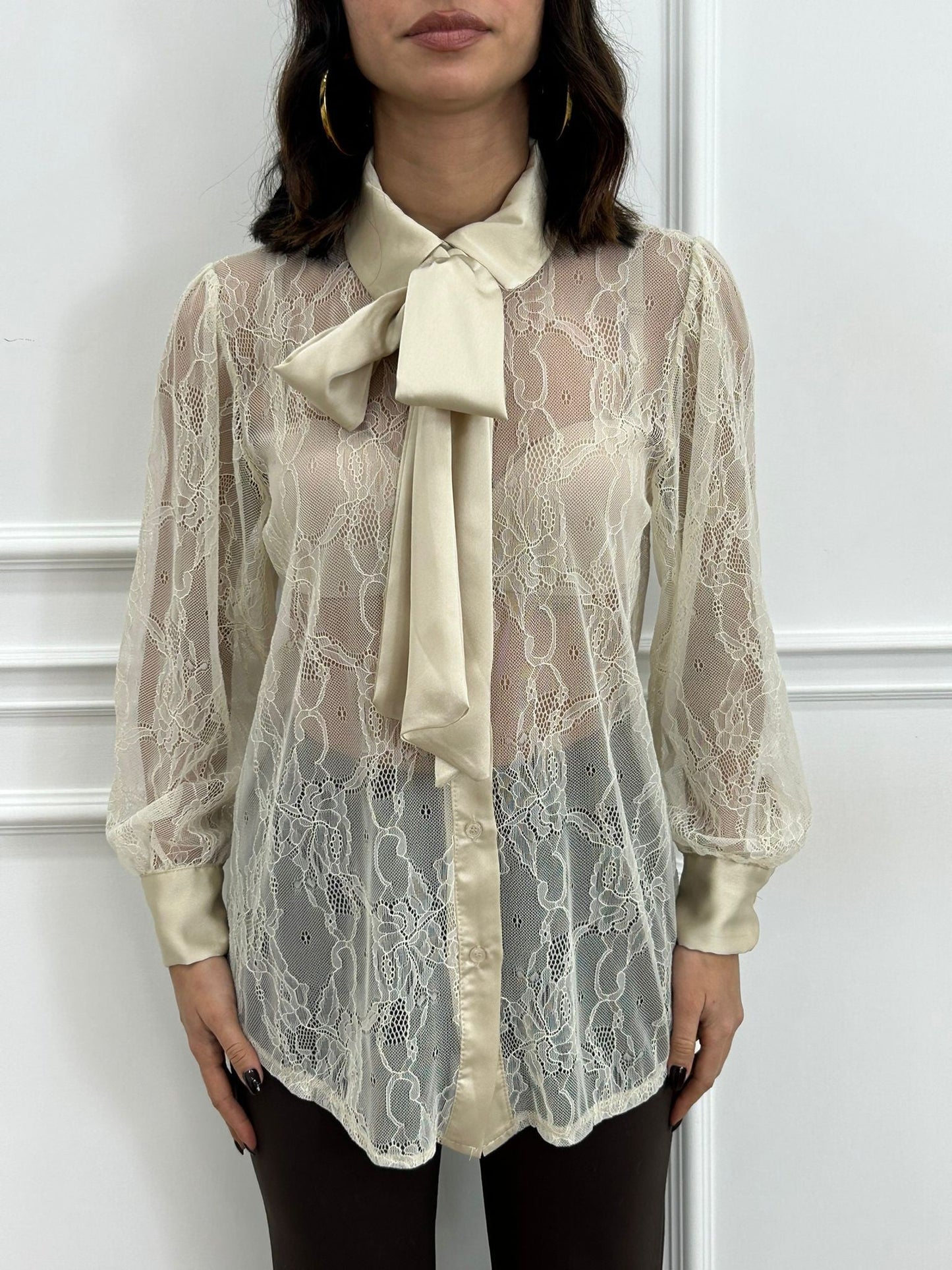 CAMICIA ROMANTIC LACE NEW AI26