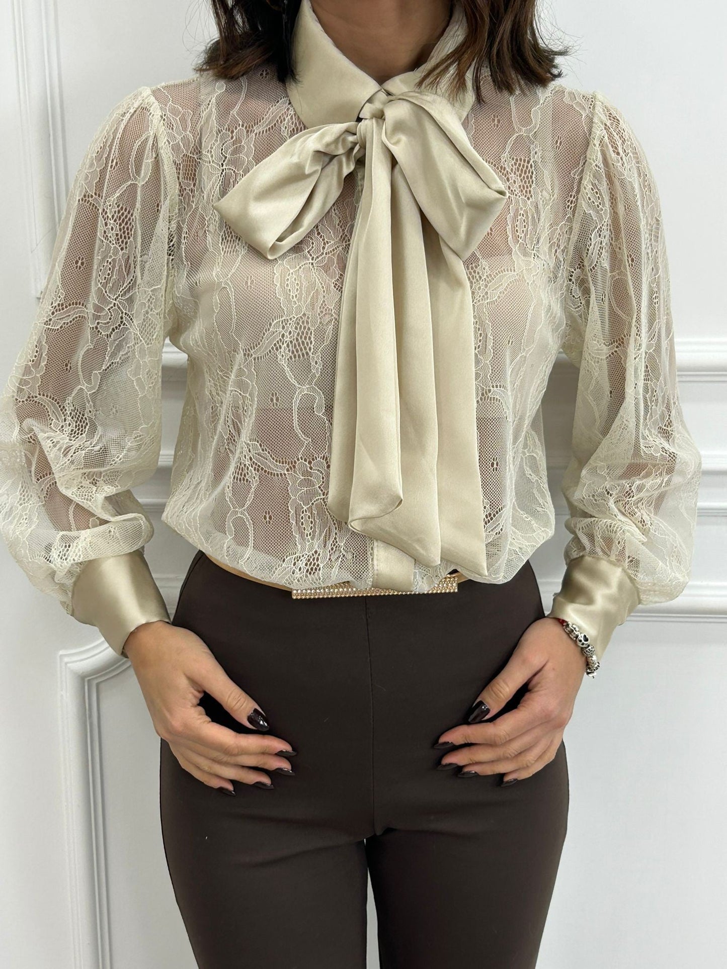 CAMICIA ROMANTIC LACE NEW AI26