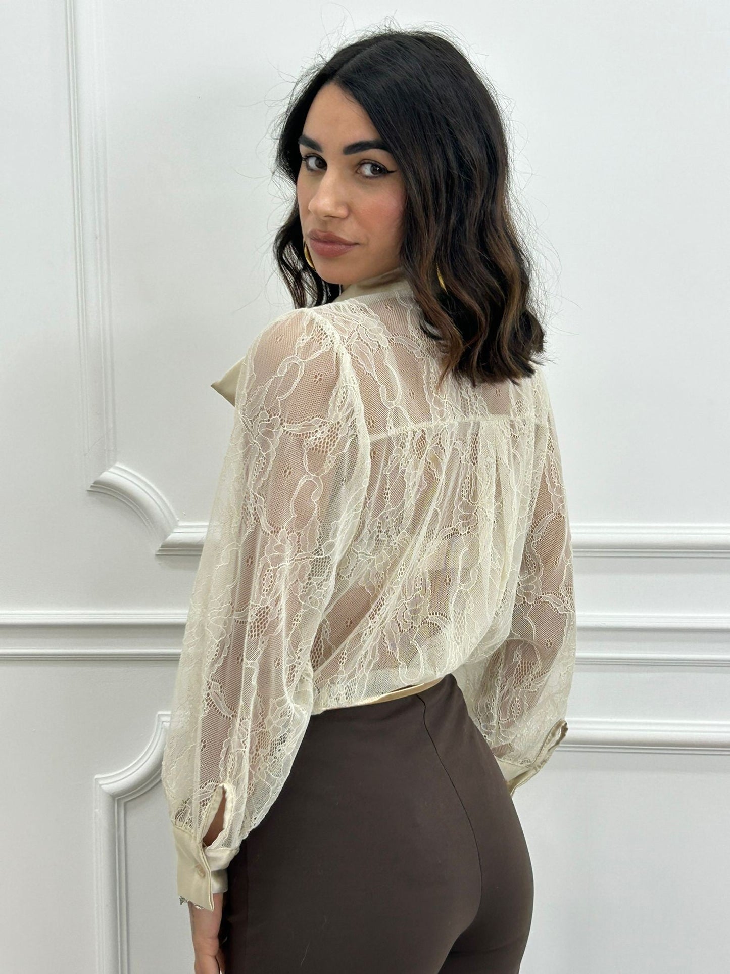 CAMICIA ROMANTIC LACE NEW AI26
