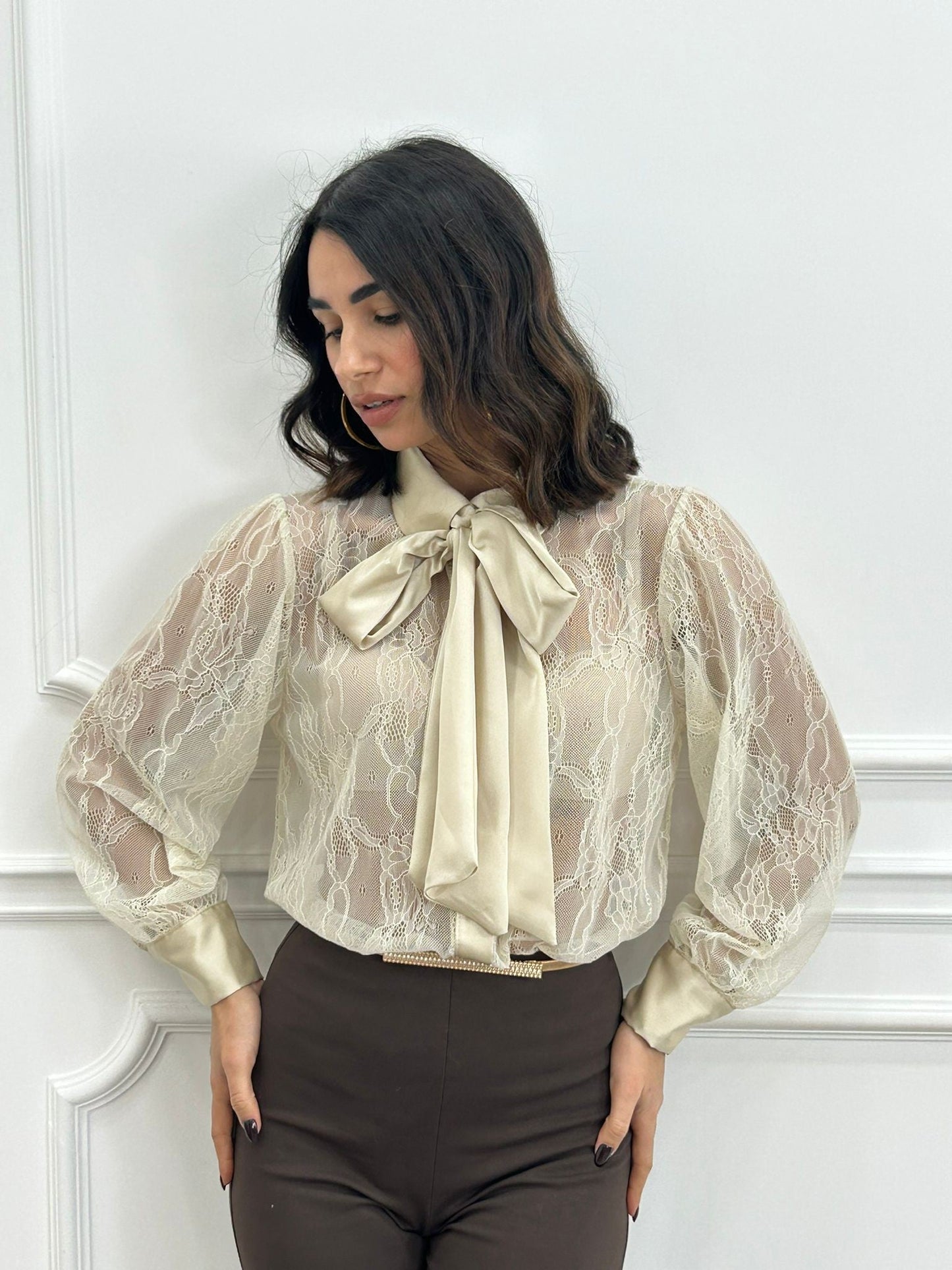 CAMICIA ROMANTIC LACE NEW AI26