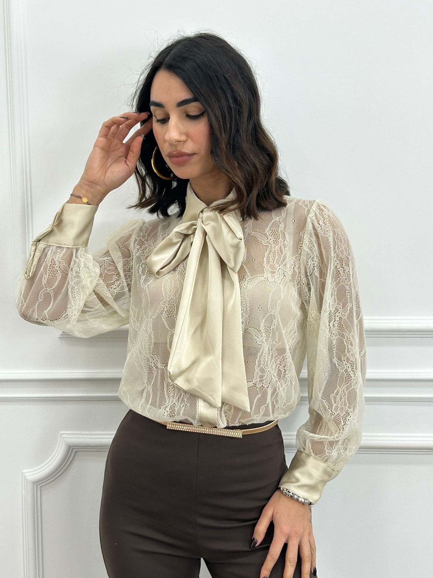 CAMICIA ROMANTIC LACE NEW AI26
