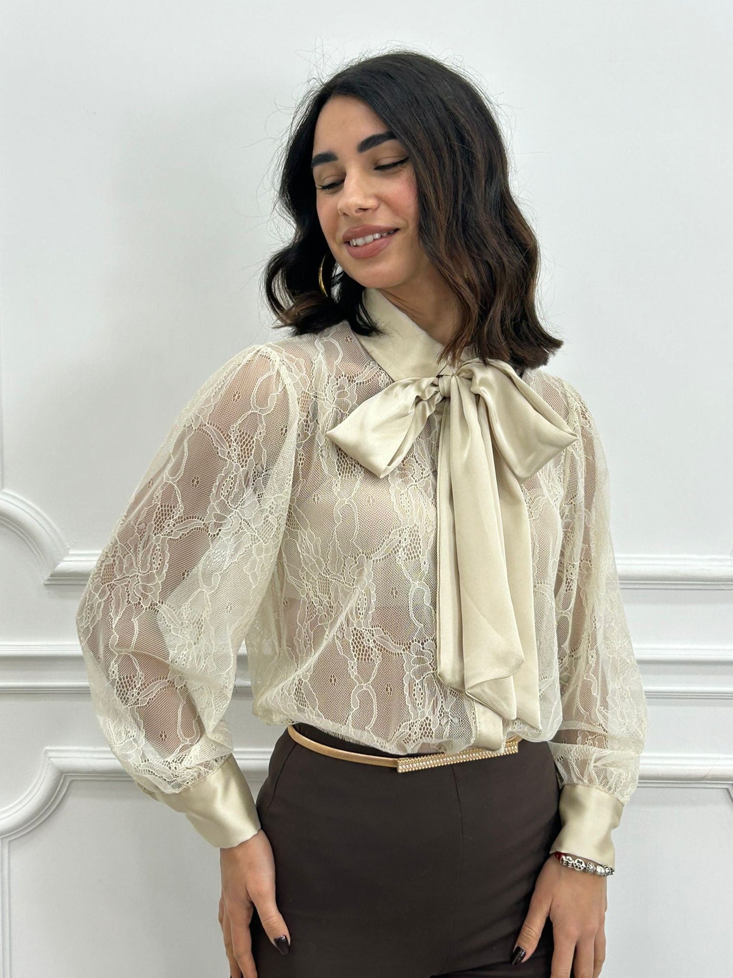 CAMICIA ROMANTIC LACE NEW AI26