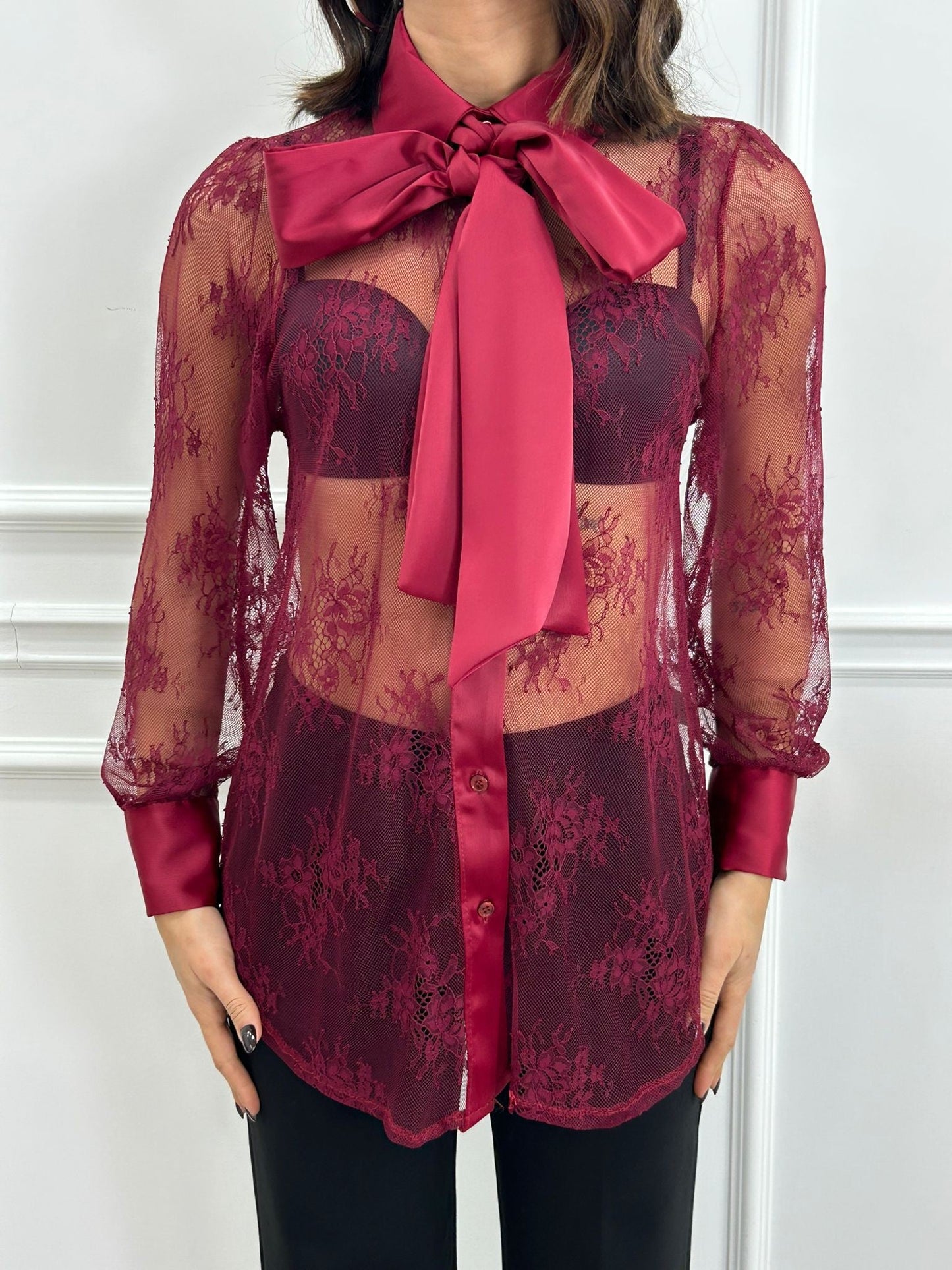 CAMICIA ROMANTIC LACE NEW AI26