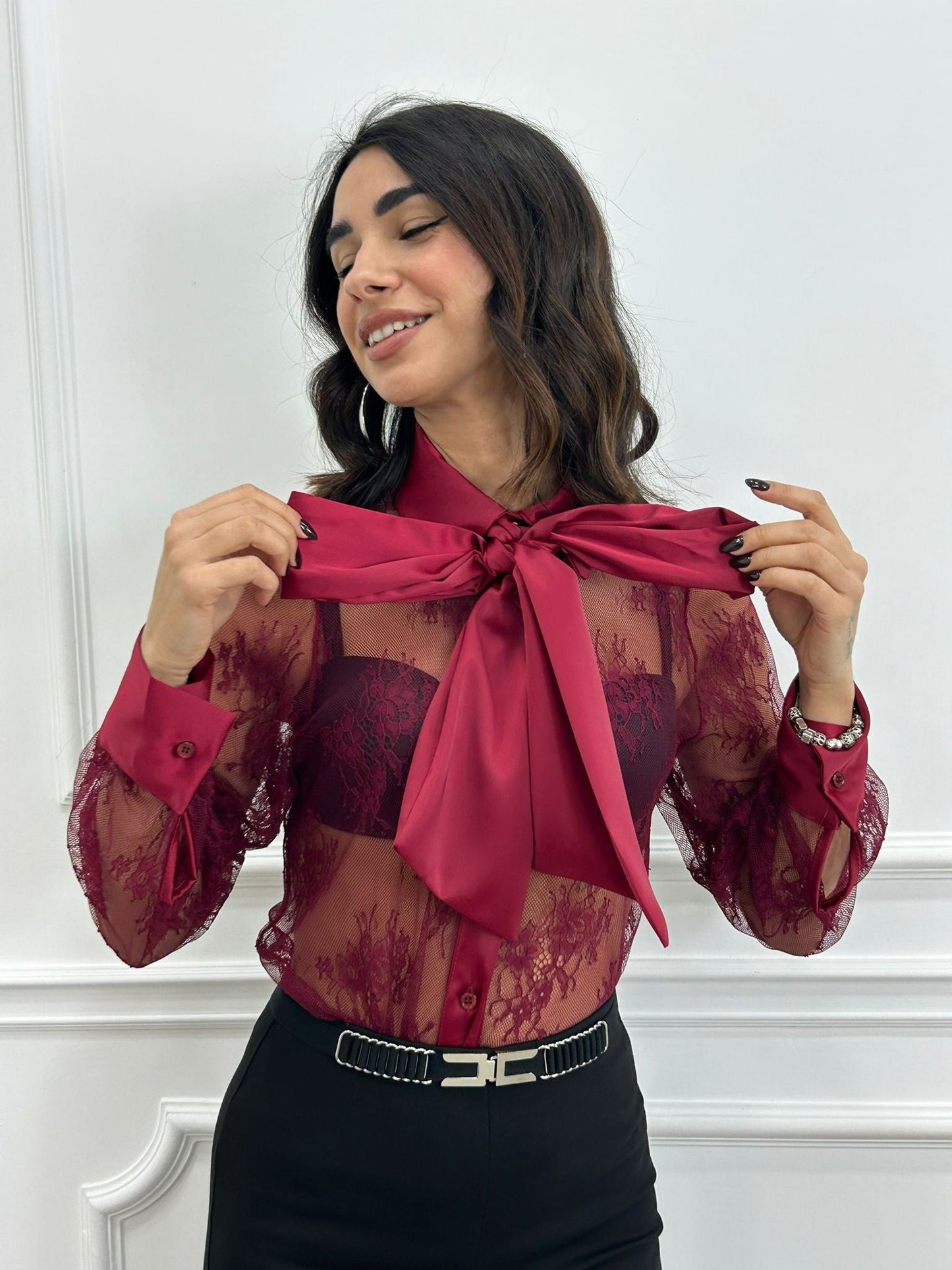 CAMICIA ROMANTIC LACE NEW AI26