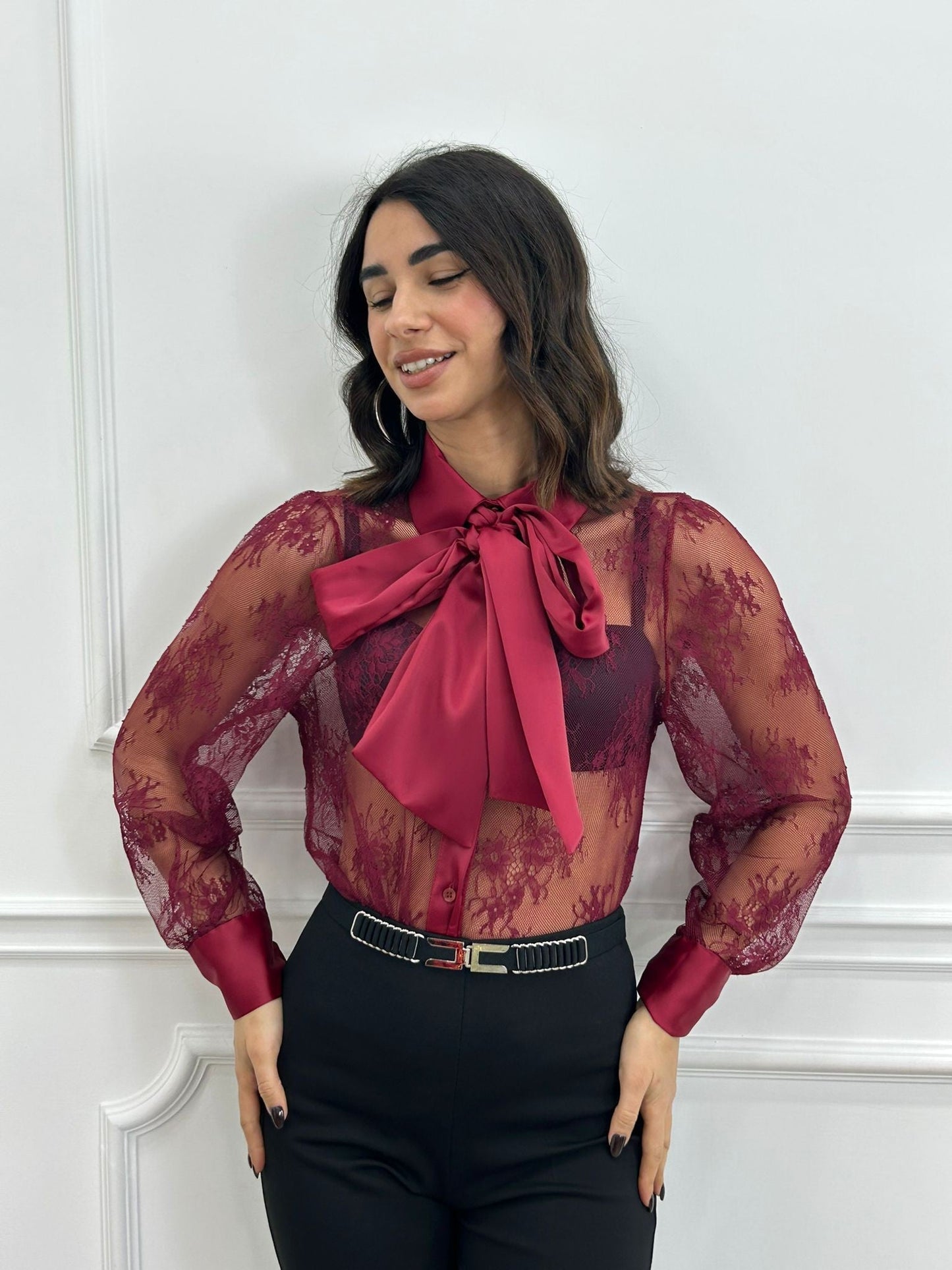 CAMICIA ROMANTIC LACE NEW AI26