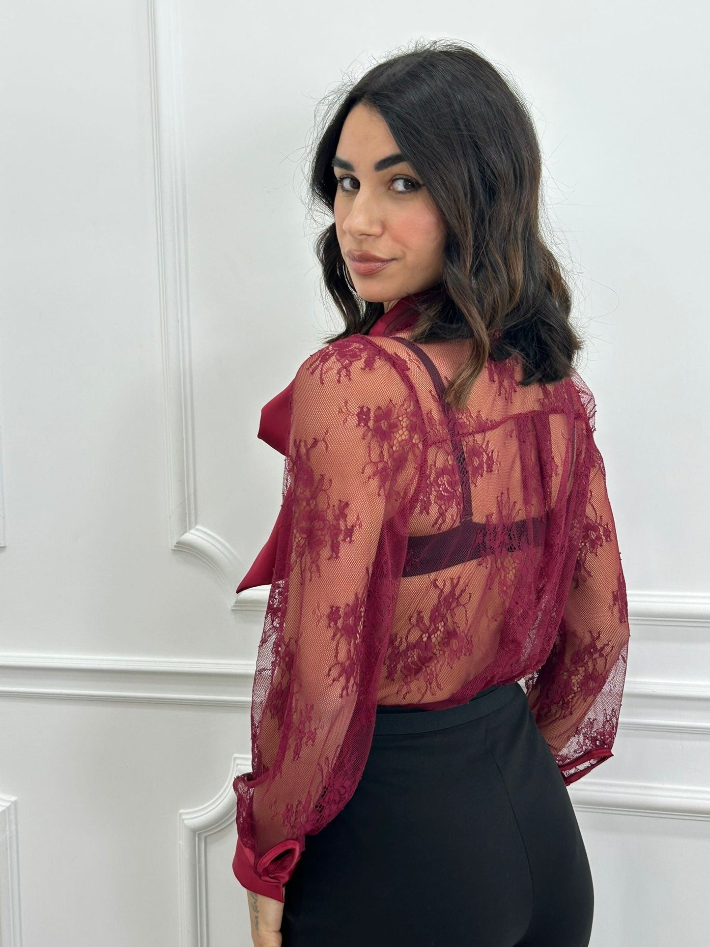 CAMICIA ROMANTIC LACE NEW AI26