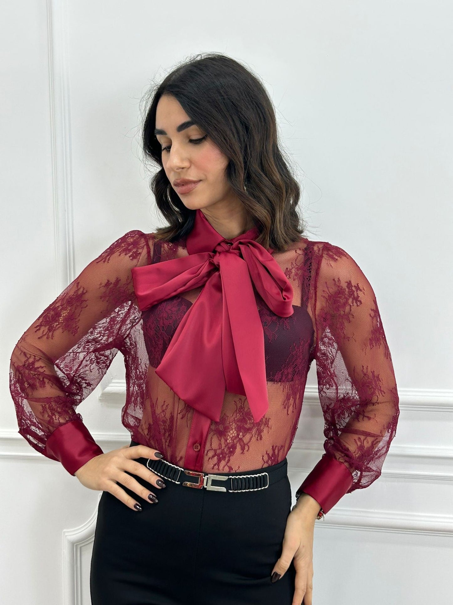 CAMICIA ROMANTIC LACE NEW AI26