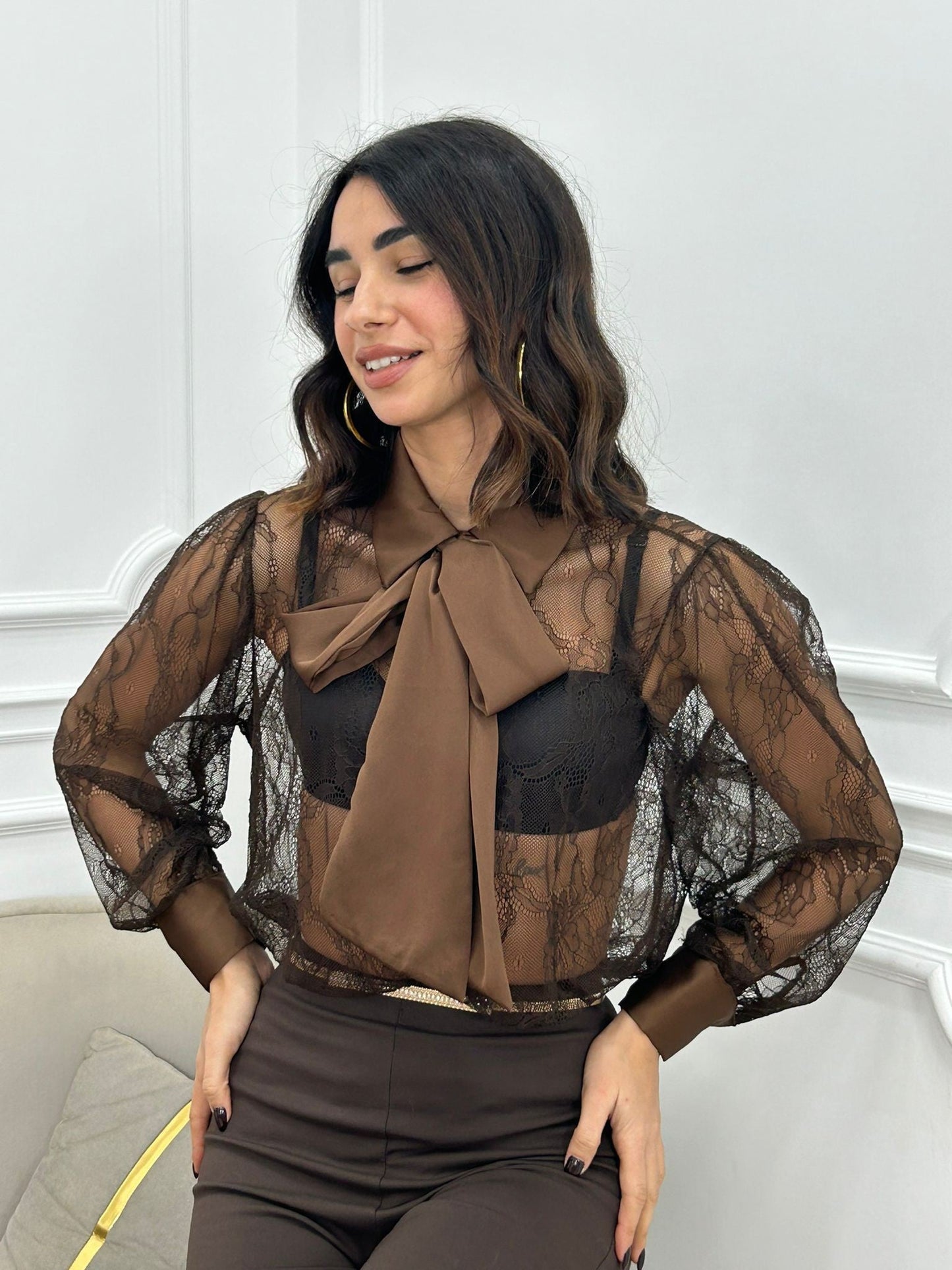 CAMICIA ROMANTIC LACE NEW AI26