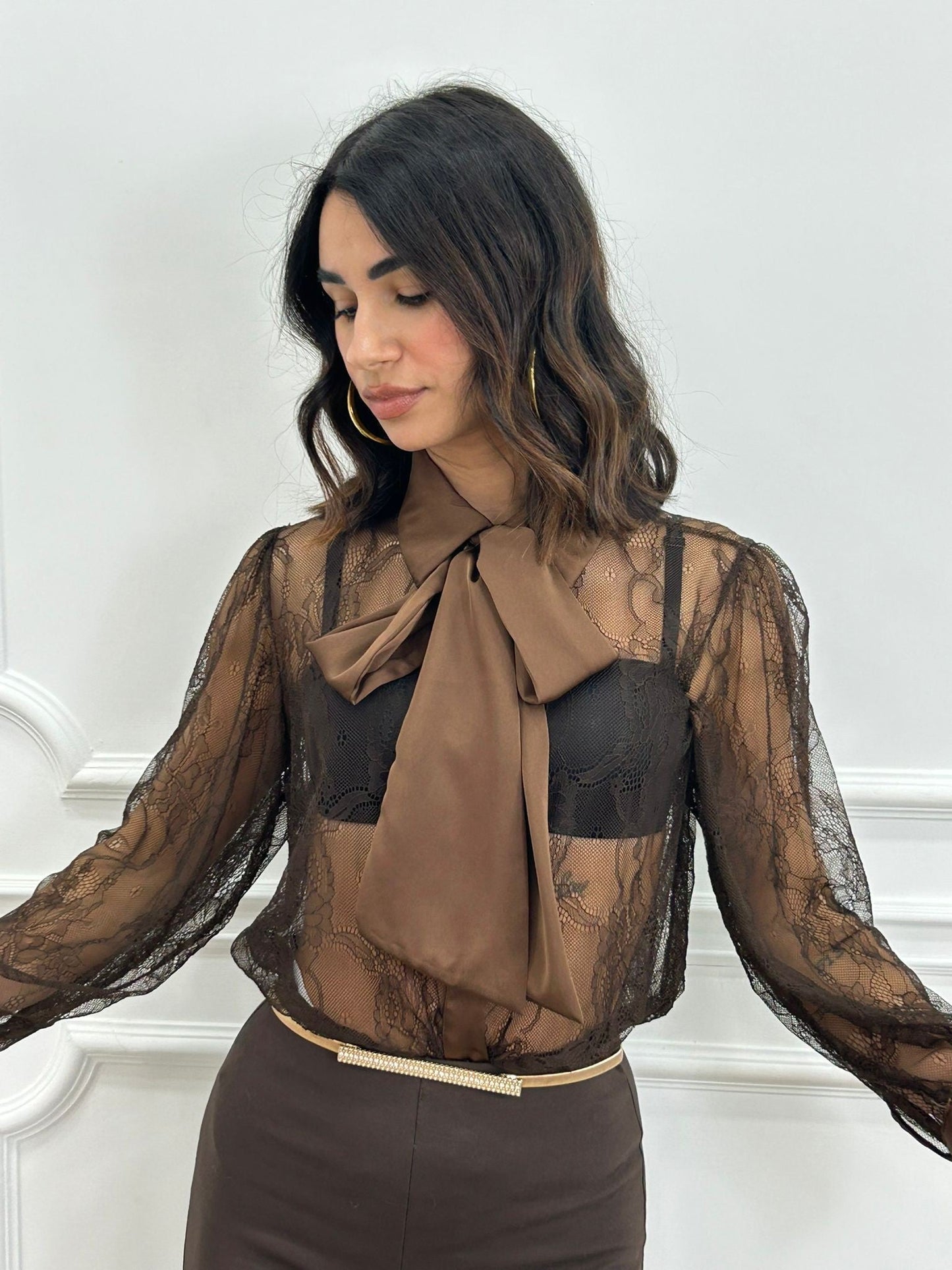 CAMICIA ROMANTIC LACE NEW AI26